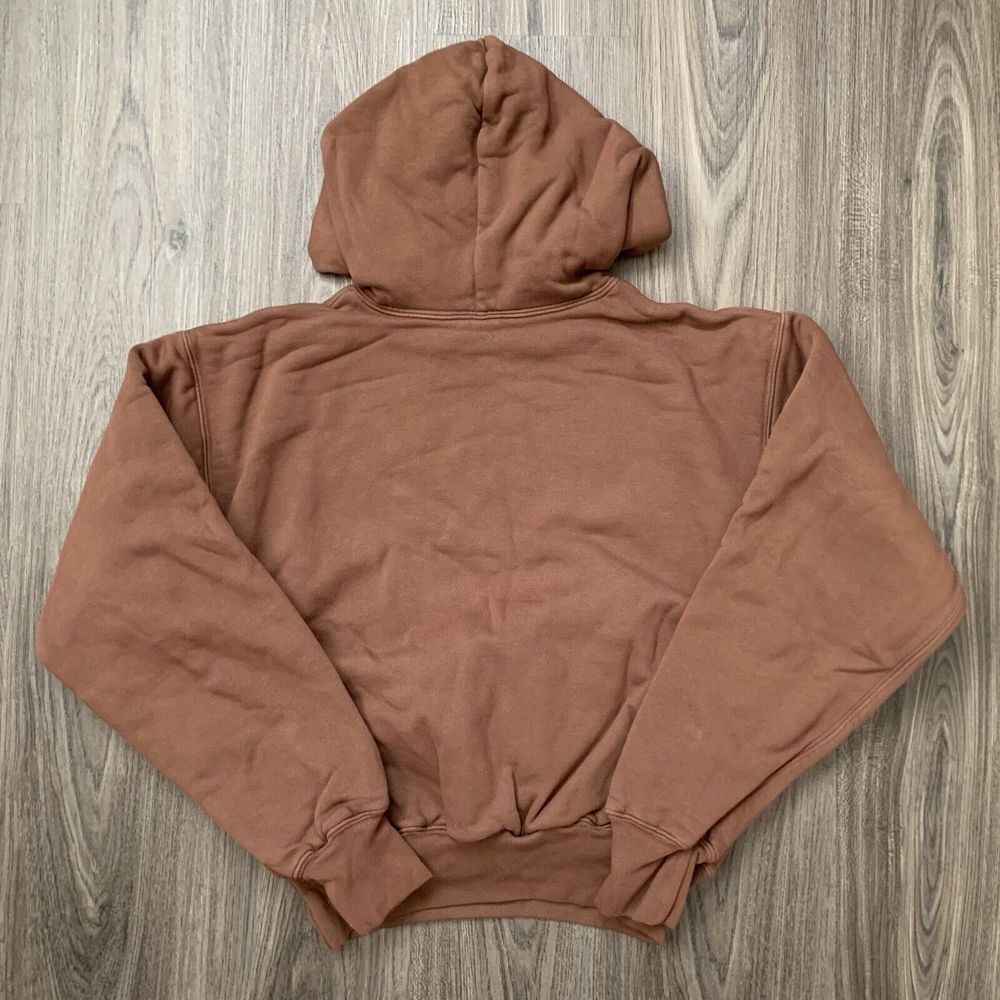 Yeezy YZY Gap Perfect Hoodie Men XS‎ Kanye West Double Layered Heavyweight Brown - Picture 3 of 9